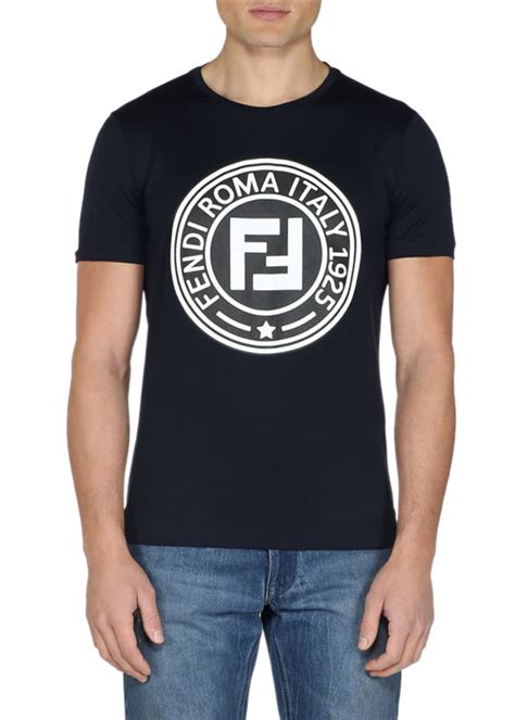 Fendi Men's Circle Logo Crewneck T